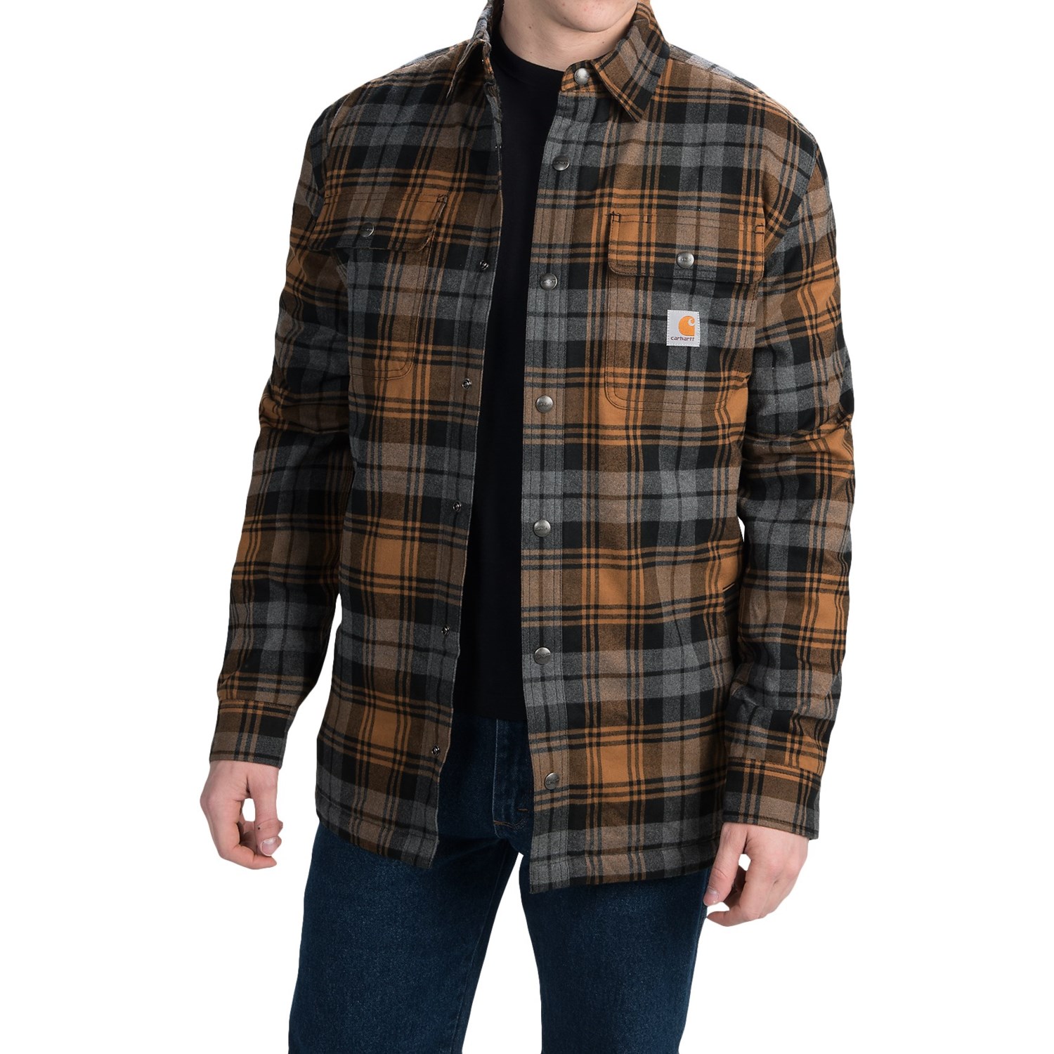 Carhartt Hubbard Sherpa-Lined Shirt Jacket – Snap Front (For Men)