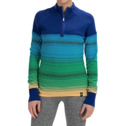 Neve Brandi Wool Sweater - Zip Neck (For Women)