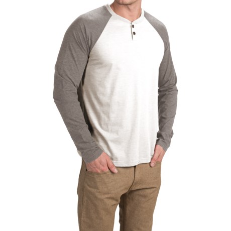 Ecoths Jace Henley Shirt - Organic Cotton Blend, Long Sleeve (For Men)