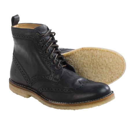 Frye Hudson Wingtip Leather Boots (For Men)