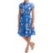 Chetta B Fit & Flare Dress - Cotton Sateen, Short Sleeve (For Women)