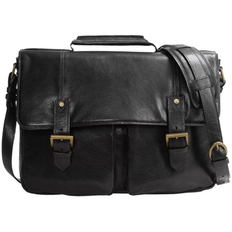 Scully Hidesign Leather Double Buckle Workbag