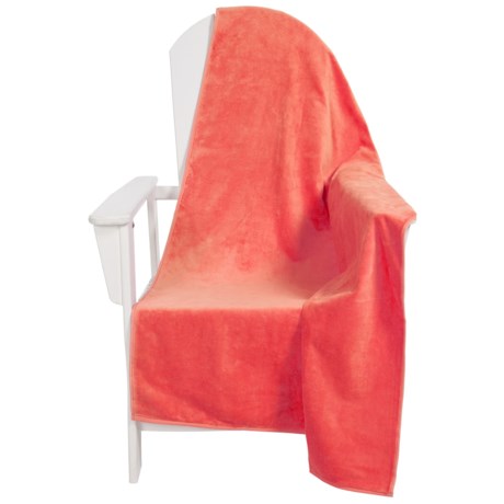 Dohler USA Solid Beach Towel - Cotton Velour, 40x76”