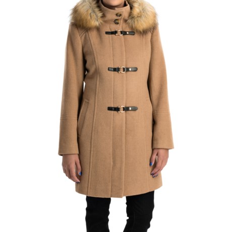 Jonathan Michael Camel Hair Coat - Toggle Front (For Women)