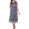 Donna Ricco Lace Square Neck Printed Midi Dress - Sleeveless (For Women)