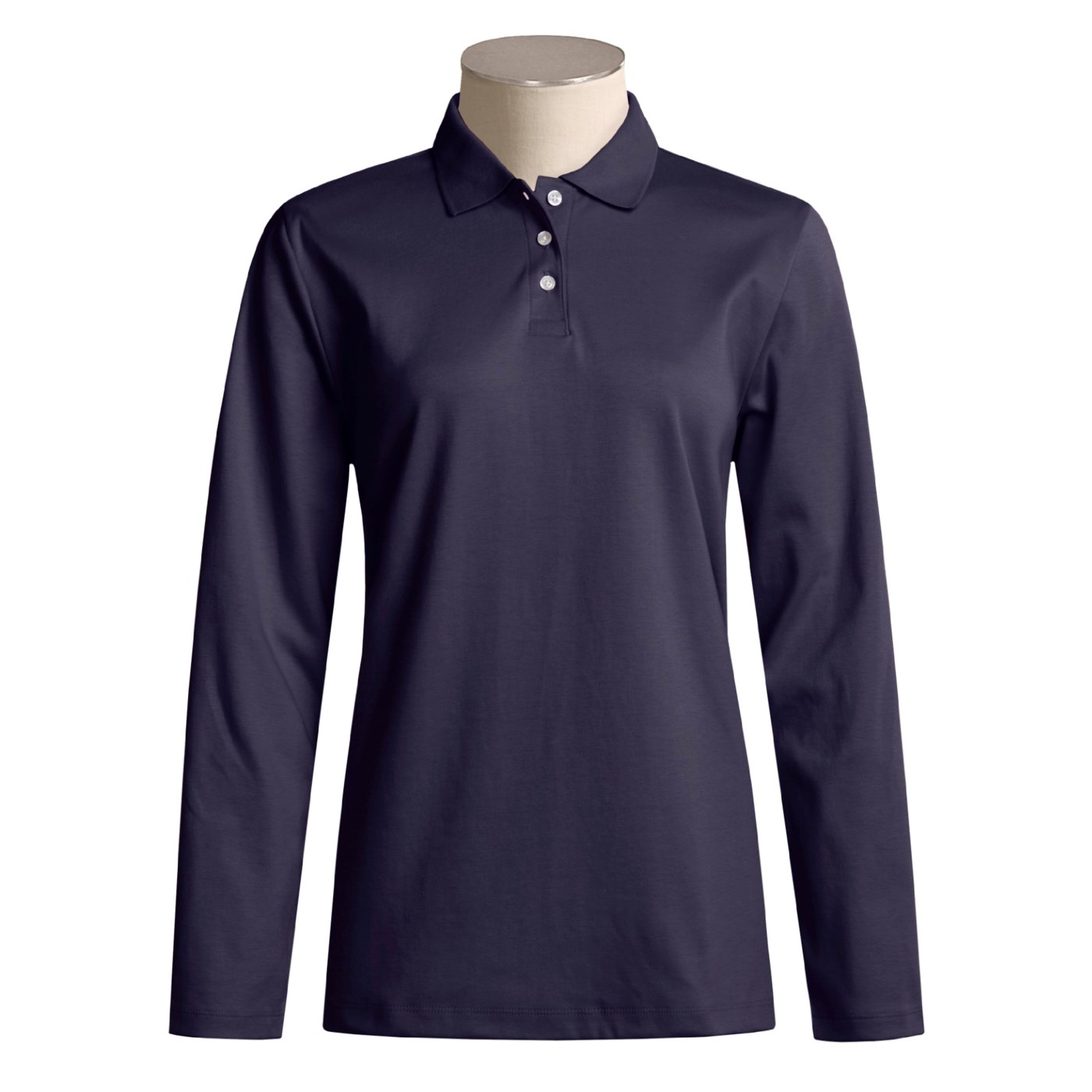 Cotton Collar and Placket Polo Shirt (For Women) 1411F 82