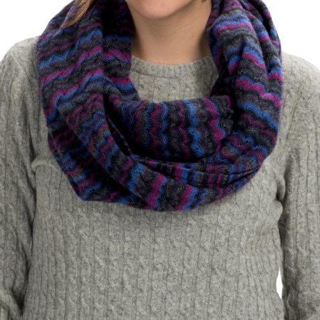 Forte Cashmere Striped Infinity Scarf (For Women)