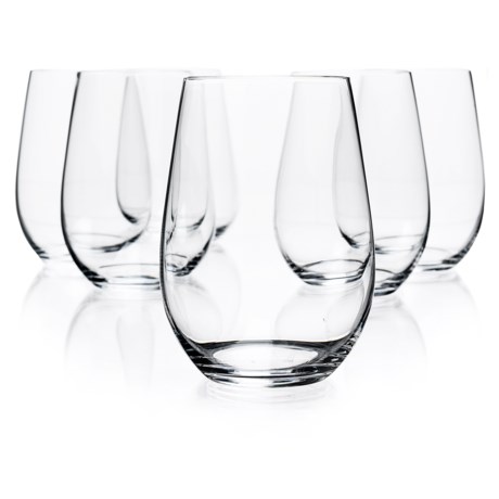 Riedel O Riesling/Zinfandel Wine Tumblers - Crystal, Set of 6