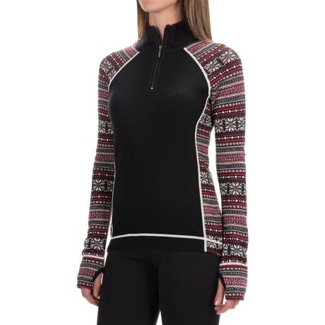 DNU Telluride Telluride Jacquard Sweater - Merino Wool, Zip Neck (For Women)