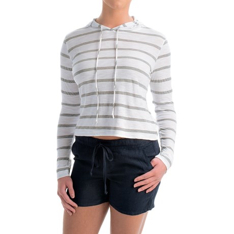 allen allen Hooded Striped Shirt - Long Sleeve (For Women)