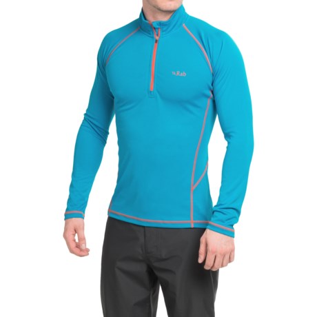 Rab DRYflo® Midweight Base Layer Top - Zip Neck, Long Sleeve (For Men)