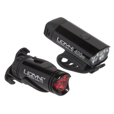 Lezyne Micro Drive Bike Lights – Pair