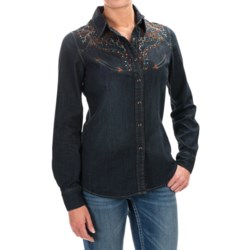 Panhandle Slim Retro Copper Canyon Western Shirt - Snap Front, Long Sleeve (For Women)
