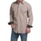 Panhandle Slim Peached Poplin Check Shirt - Snap Front, Long Sleeve (For Men)