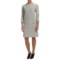 Joan Vass Four-Pocket Cotton Shift Dress - 3/4 Sleeve (For Women)