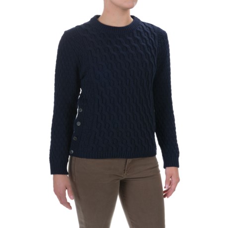 J.G. Glover & CO. Peregrine Side-Button Sweater - Peruvian Merino Wool (For Women)