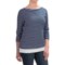 FDJ French Dressing Nautical Stripe Fooler Shirt - Elbow Sleeve (For Women)