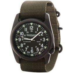 Bertucci A-4T Vintage Black ION Watch - Titanium  (For Men and Women)