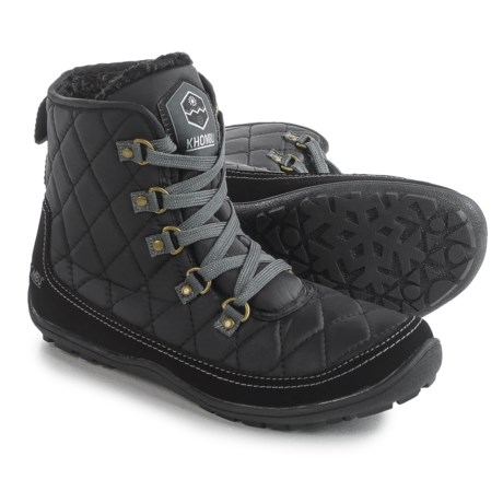 Khombu Serina Quilted Lace-Up Boots - Waterproof, Insulated (For Women)