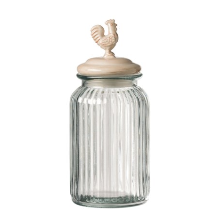 Global Amici Homestead Antique Round Glass Canister - Medium