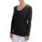 Lilla P Pocket Front T-Shirt - Pima Cotton-Modal, Long Sleeve (For Women)
