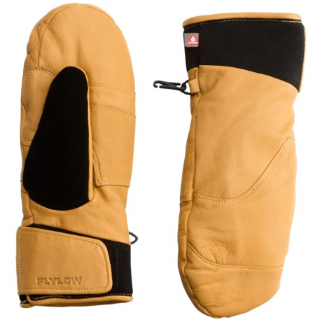Flylow Master PrimaLoft® Mittens - Insulated, Goatskin Leather (For Men)