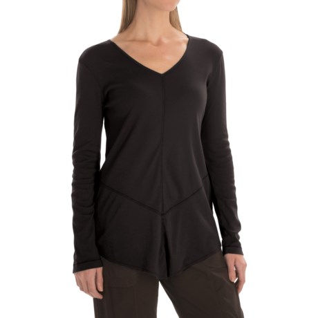XCVI Tabitha Jersey and Georgette Shirt - Long Sleeve (For Women)