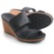 Teva Slide Sandals - Leather, Wedge Heel (For Women)