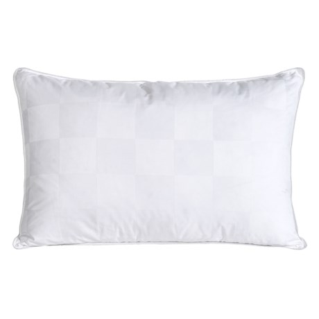 Blue Ridge Home Fashions Italian Check White Down Pillow - Queen, 1000 TC