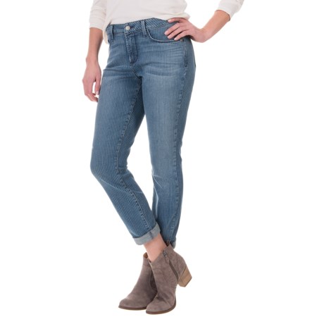 NYDJ Rachel Cuffed Striped Ankle Jeans (For Women)