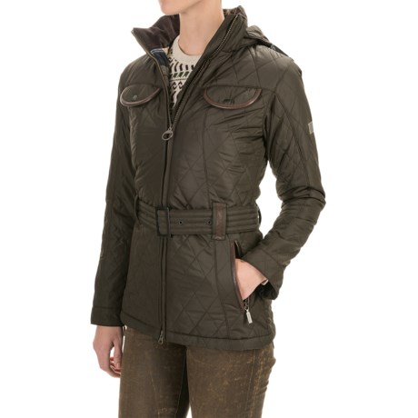 Barbour Land Rover Clovencrag Quilted Coat - Insulated (For Women)