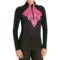 Snow Angel Veluxe Power Paisley Base Layer Top - Zip Neck, Long Sleeve (For Women)