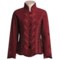 CoVelo Embroidered Jacket - Boiled Wool-Velvet-Crinkled Silk (For Women)