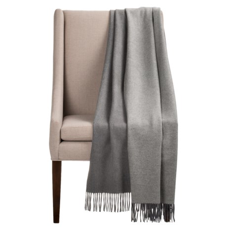Melange Home Australian Merino Wool Throw Blanket - 50x70”, Reversible