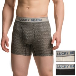 Lucky Brand Stretch Cotton Boxer Briefs - 3-Pack (For Men)