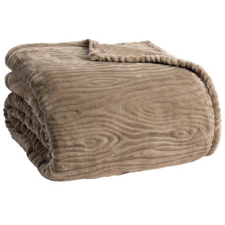 Berkshire Blanket Woodgrain Embossed VelvetLoft® Blanket - King
