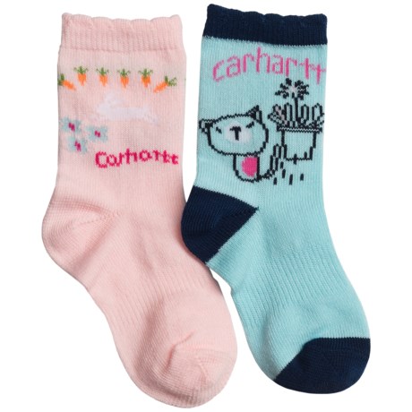 Carhartt GA714-2  Lightweight Socks - 2-Pack, Crew (For Infant and Toddler Girls)