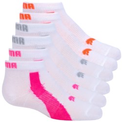 Puma Non-Terry Low-Cut Socks - 6-Pack, Ankle (For Little and Big Girls)