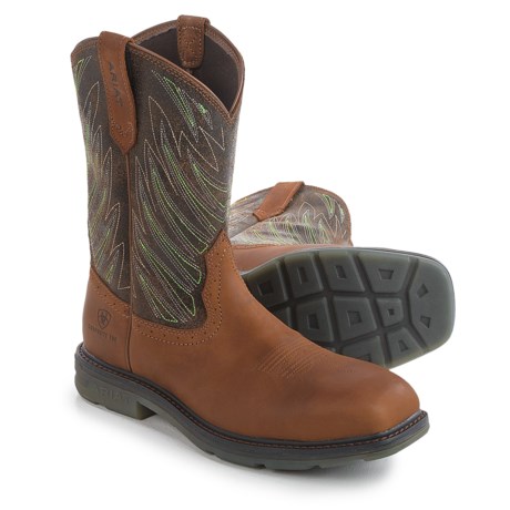 Ariat Maverick 11” Leather Work Boots - Composite Toe (For Men)