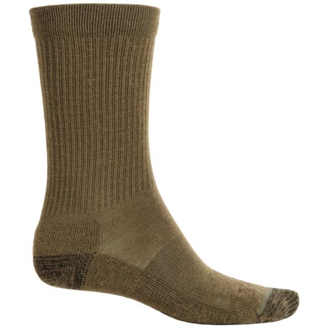 Ibex Solid Ribbed Socks - Merino Wool, Crew (For Men and Women)