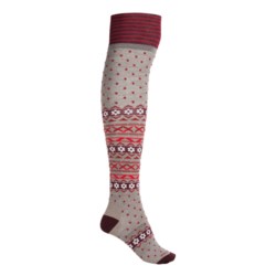 Icebreaker Lifestyle Dotty Socks - Merino Wool, Over the Calf (For Women)