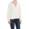White Sierra Cozy Fleece Jacket - Hooded (For Women)