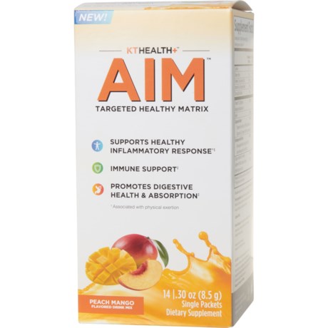 KT Health Aim Supplement Drink Mix - Peach-Mango, 14-Count