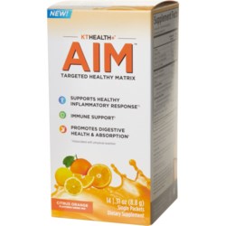 KT Health Aim Supplement Drink Mix - Citrus Orange, 14-Count