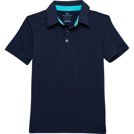 Rorie Whelan Big Boys Heather Golf Polo Shirt - Short Sleeve