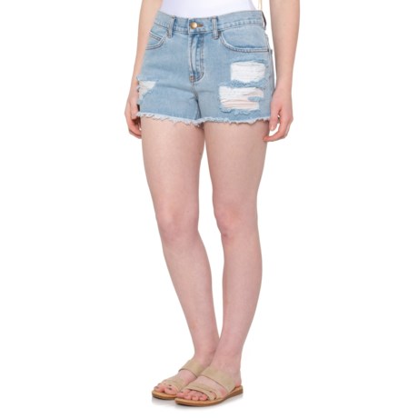 Billabong Drift Away Frayed Denim Shorts