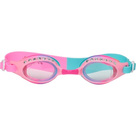 Aqua2ude Rhinestone Eyes Swim Goggles (For Boys and Girls)