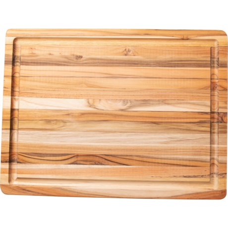 Teakhaus Rectangle Carving Board with Hand Grips - 20x15”