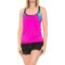 ZeroXposur Soundwave Ruched Tankini Set - UPF 30+