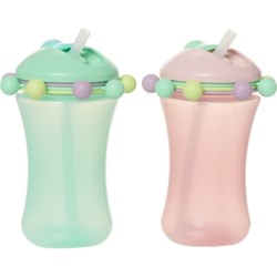 Melii Boys and Girls Abacus Sippy Cups - 2-Pack, 11.5 oz.